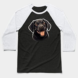 Cute Black Labrador Dog - Dogs Chocolate Labradors Baseball T-Shirt